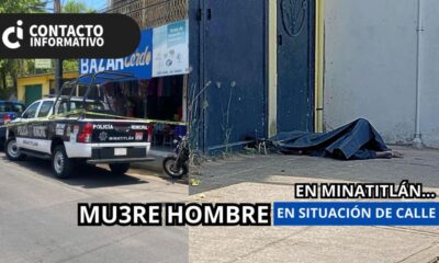 (+VIDEO)Mu3re hombre en situación de calle en pleno Centro de Minatitlán