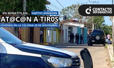 (+VIDEO)At4que arm4d0 contra vivienda en Minatitlán; suman dos fachadas b4l3adas y un as4lto en menos de 48 horas