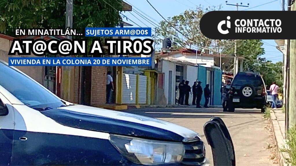 (+VIDEO)At4que arm4d0 contra vivienda en Minatitlán; suman dos fachadas b4l3adas y un as4lto en menos de 48 horas