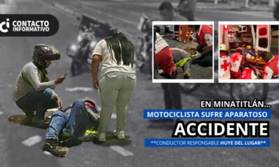 Motociclista sufre ap4rat0so acc!dent3; conductor responsable huye del lugar