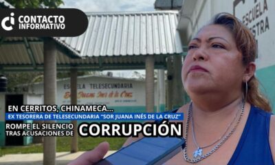 (+VIDEO)Ex tesorera de telesecundaria “Sor Juana Inés de la Cruz” en Cerritos, rompe el silencio tras acusaciones de corrupción.
