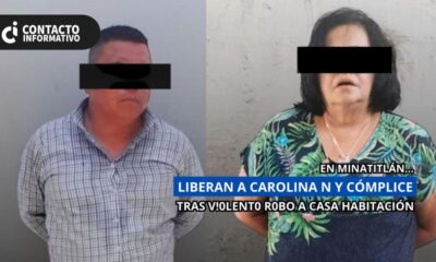 Liberan a Carolina N y cómplice tras v!0lent0 r0bo a casa habitación en Minatitlán