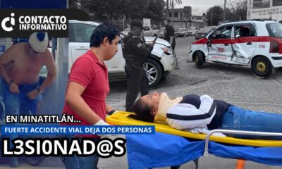 (+VIDEO)Fu3rte acc!dent3 vial deja dos personas l3sion4das en la colonia Nueva Mina