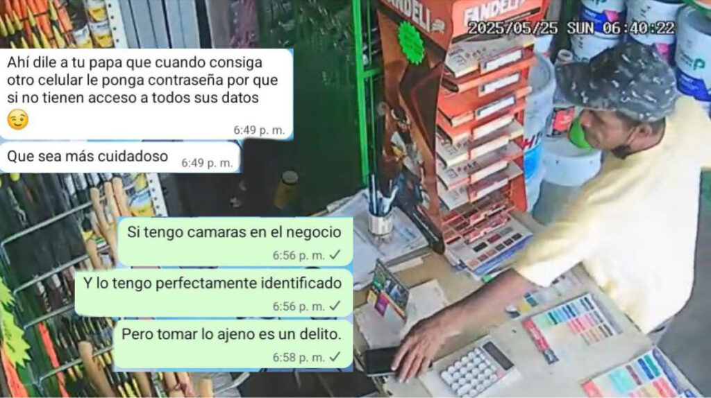 R0ban celular a adulto mayor en Minatitlán y ladrón se burla de su hija por WhatsApp