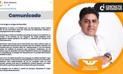 Por @men@z@s del cr!m3n 0rg@n!zado, renunció candidato de Movimiento Ciudadano (MC), en Nanchital, Ver.