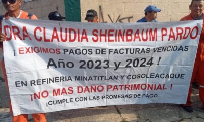 24 horas cumple el plantón en Refinería Minatitlán