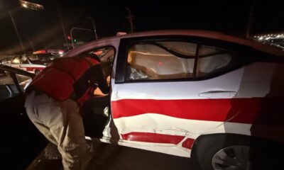 (+VIDEO) Taxista de Minatitlán pide apoyo ciudadano para identificar a presunto responsable de choque