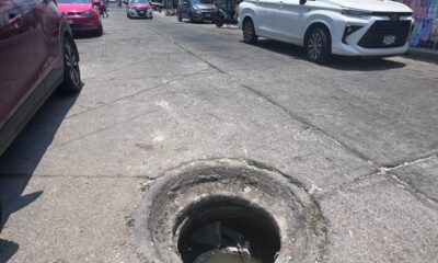 *Alerta en el Centro: Alcantarilla Abierta pone en riesgo a automovilistas en Minatitlán*