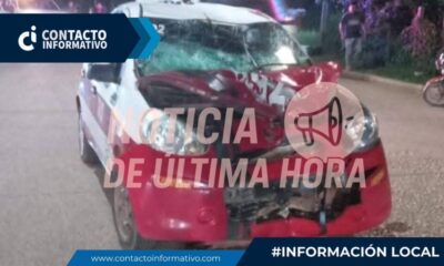 Un adulto y un infante, los f@ll3c!d0s por cru3nt0 ch0qu3 en moto ocurrido en Oteapan, Ver.