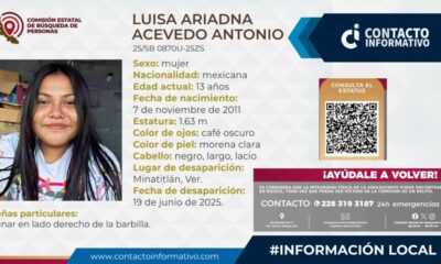 Activan Alerta Amber por desap4rición de adolescente en Minatitlán