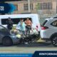 (+VIDEO) Motociclista queda atrapado entre dos vehículos tras accid3nt3 en la colonia El Palmar