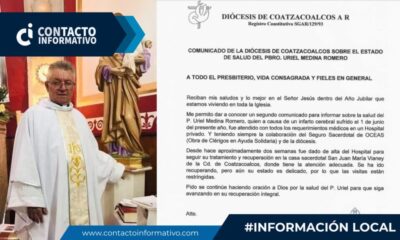 La comunidad católica en oración: el padre Uriel Medina permanece en estado delicado tras infarto cerebral