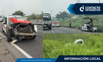 Fuerte choque acabó con conocida camioneta dedicada a la venta de «churr0s» y otras frituras en Minatitlán