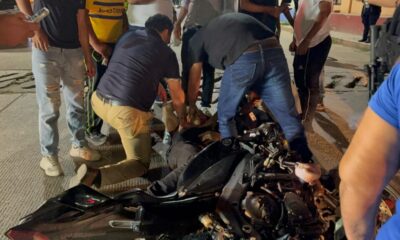 Motociclista h3rido tras choque en la colonia Morelos