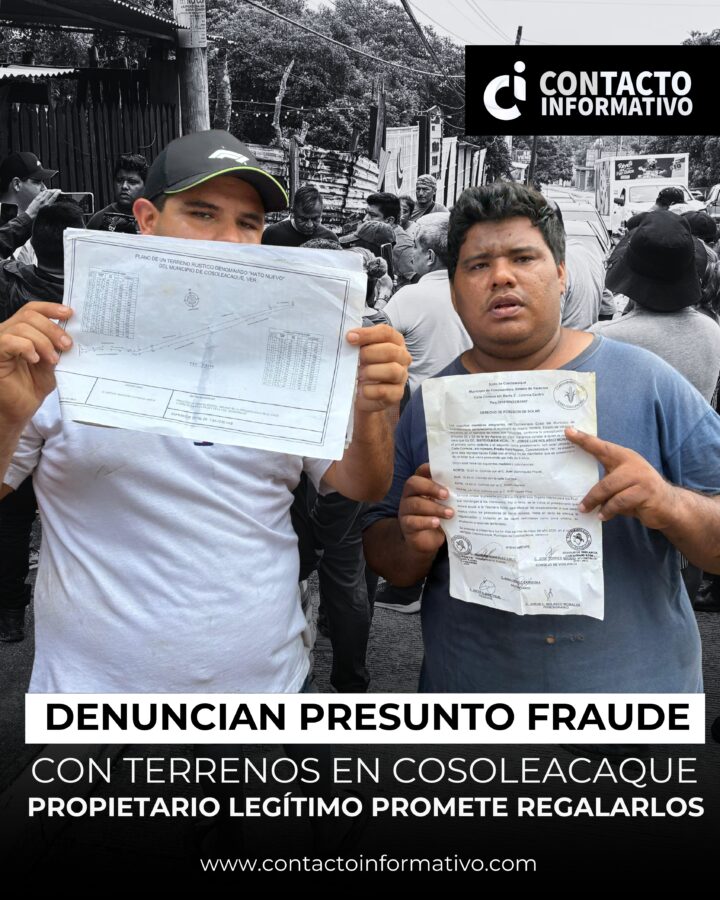 (+VÍDEO) Denuncian presunto fraude con terrenos en Cosoleacaque; propietario legítimo promete r3g@lar los predios