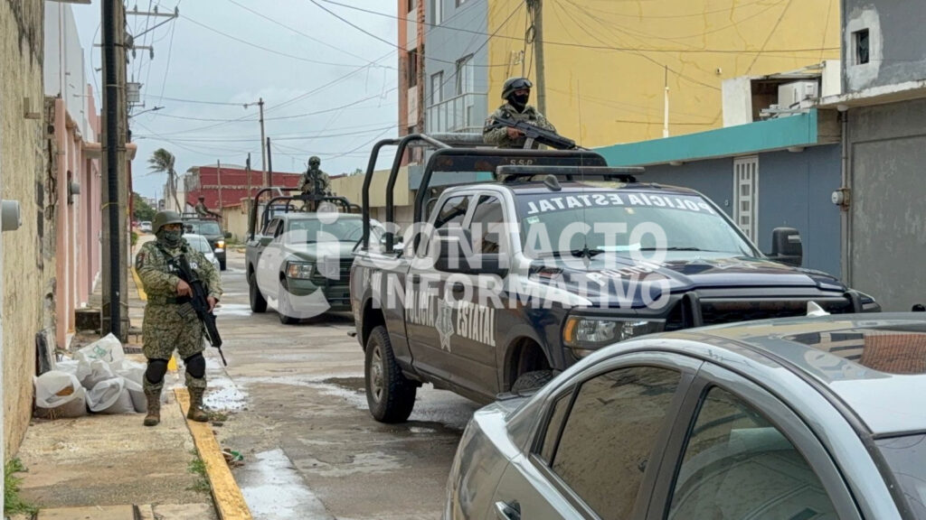 *Despliegan corporaciones de seguridad intenso operativo por cateo atrás del abandonado hotel Playa Varadero de Coatzacoalcos*