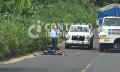 Fall3ce Motociclista del Fraccionamiento Santa Cruz tras Accid3nte