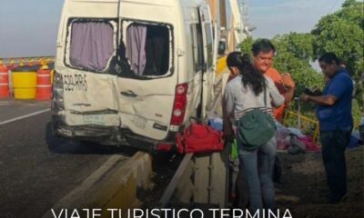 Viaje turístico termina en accid3nte: tráiler embiste una vans en el puente «Coatza-2; siete h3rid0s