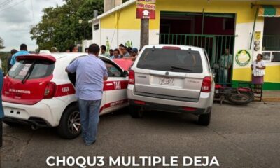 Ch0que múltiple deja tres h3rid0s, incluido un bebé, en la colonia Ruiz Cortines de Minatitlán