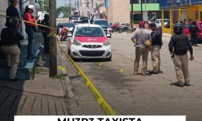 *Mu3r3 el taxista que fue at@cad0 a b@laz0s en la colonia Palma Sola de Coatzacoalcos*
