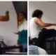 Alumno g0lpea a su maestro en salón de clases