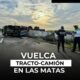 (+VIDEO) ¡Volcadura en la carretera Las Matas!