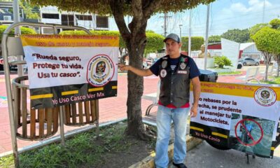 (+VIDEO) “Yo Uso Casco”: Motociclistas lanzan campaña para frenar accidentes en el sur de Veracruz