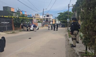 *Con pedazos de ladrillo y papel higiénico autoridades ministeriales y policía realizan diligencias en intercambio de bal4s en la colonia Las Palmas de Coatzacoalcos*
