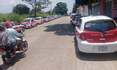 Taxistas de Minatitlán califican nueva tarifa como retroceso: “de 30 a 27 pesos, vamos para atrás como el cangrejo”