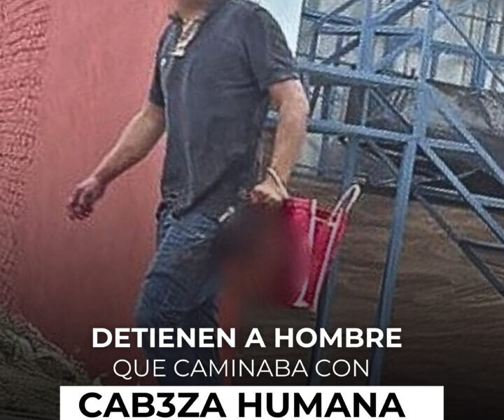 Detienen a hombre por caminar con cab3za humana en Coatepec, Veracruz