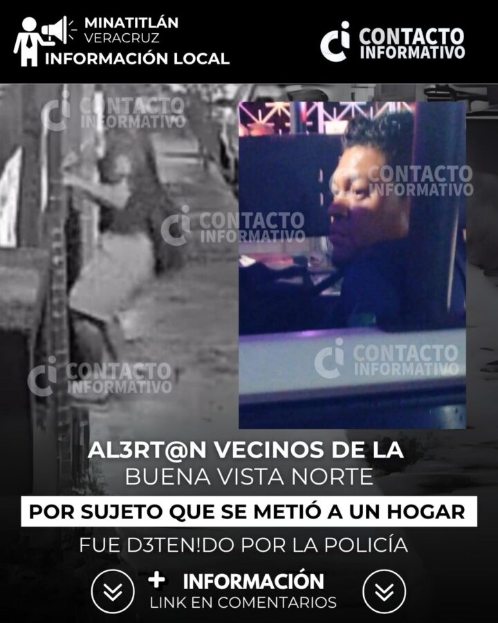 Al3rt@n vecinos de la Buena Vista Sur por sujeto que se metió a un hogar; fue d3ten!do por la policía