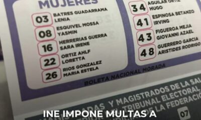 INE impone multas a ministros electos que aparecieron en acordeones; sanciones alcanzan los 255 mil pesos