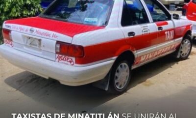 Taxistas de Minatitlán se unirán al paro estatal este lunes; exigen diálogo con el Gobierno por nuevas tarifas