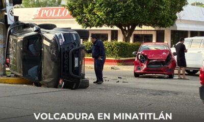 (+VIDEO) Volcadura en Minatitlán deja una mujer l3sion@da