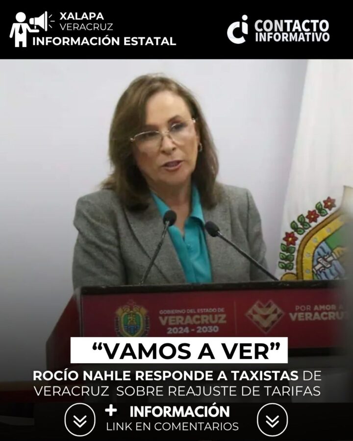 “Vamos a ver”: Rocío Nahle responde a taxistas de Veracruz sobre reajuste de tarifas y confirma mesa de diálogo