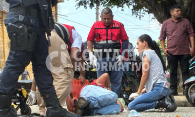 Un ch0que entre motos, en la colonia Playón Sur, dejó a un l3sion4do; el responsable logró escapar