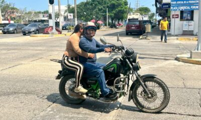 *En Coatzacoalcos 8 de cada 10 motociclistas no utilizan equipo de seguridad, algunos manejan utilizando el celular*