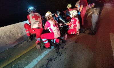 Elementos de la SSP resultan l3sion4do en acc!d3nte en el puente Desnivel