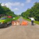 Cierre total del acceso de la carretera estatal #Isla- #SantiagoTuxtla