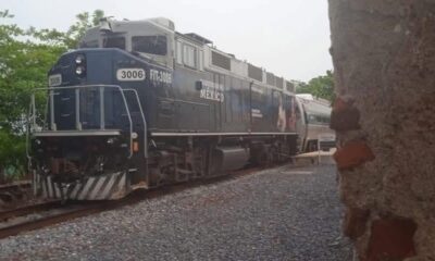 *Sigue suspendido el paso del tren por deslave en vías por lluvias en la zona sur*