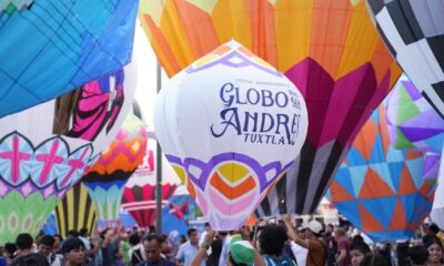 2da exhibición de globos del Festival internacional del Globo de Papel 2025 San Andrés Tuxtla