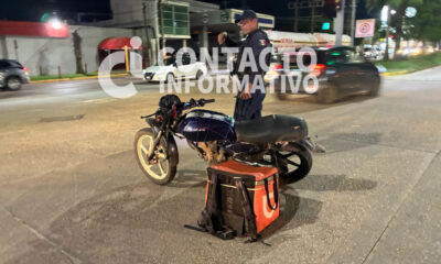 Accid3nte en el Bulevar Tecnológico deja a mujer y niño lesi0n4dos tras ser atrop3llad0s por repartidor en moto