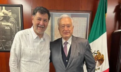 “Me visitó un patriota”, dice Fernández Noroña tras recibir a Manuel Bartlett