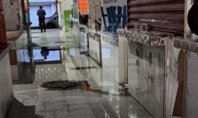 Aguas negras afectan a locatarios del mercado 5 de Febrero