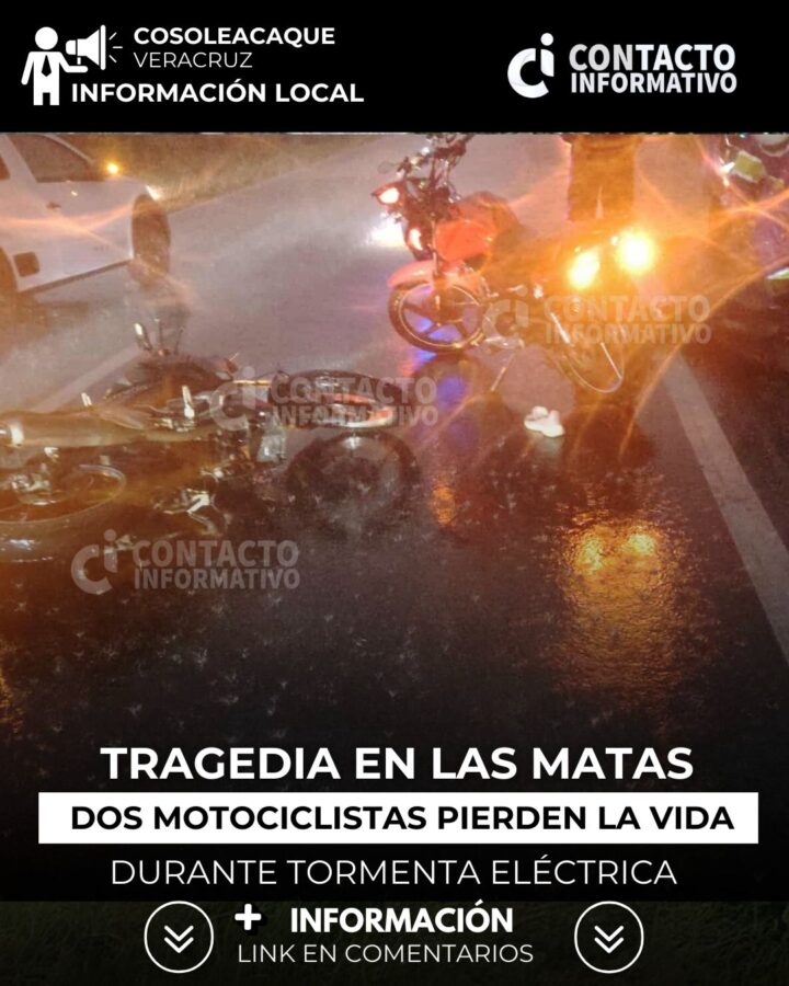Tr@g3dia en Las Matas: dos motociclistas pierd3n la vid@ durante tormenta eléctrica