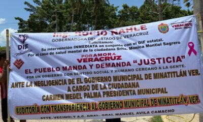 Vecinos de la Cuauhtémoc exigen apoyo para Mónica , adulta mayor con problemas de salud mental en Minatitlán