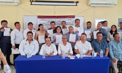 Firman convenio para impulsar la profesionalización en el transporte urbano de Minatitlán