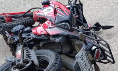 Un l3sion4do por gr4ve acc!dent3 en moto, en Cosoleacaque.