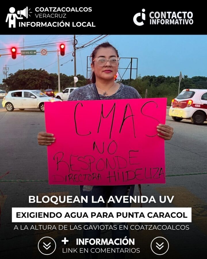 *Bloquean la avenida UV a la altura de Las Gaviotas exigiendo agua para Punta Caracol*