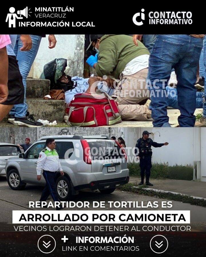 (+VIDEO) Repartidor de tortillas arrollado por camioneta; vecinos lograron detener al conductor